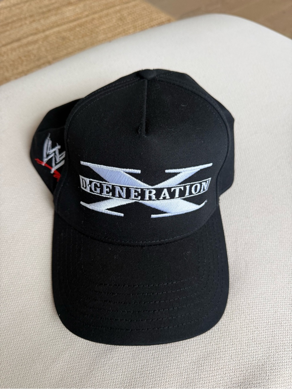 WWE Black D-Generation X Logo Cap with White Embroidery